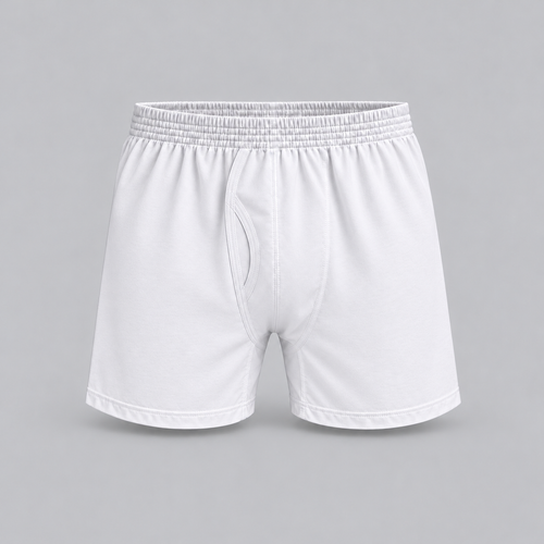 Men's White Boxer Shorts